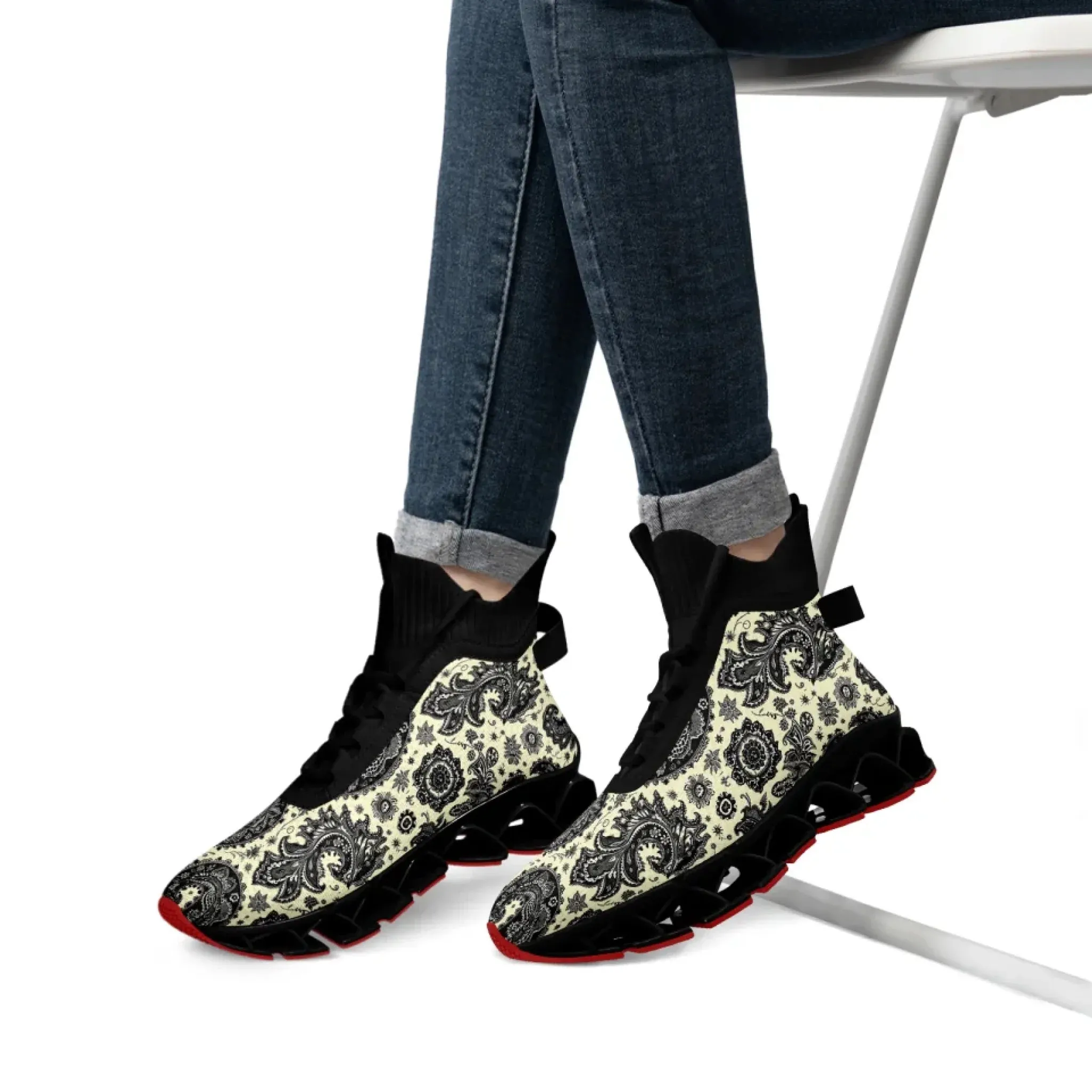 Personalized Gothic Skull Sneakers, Custom Dark Fashion Shoes, Unisex Walking Shoes