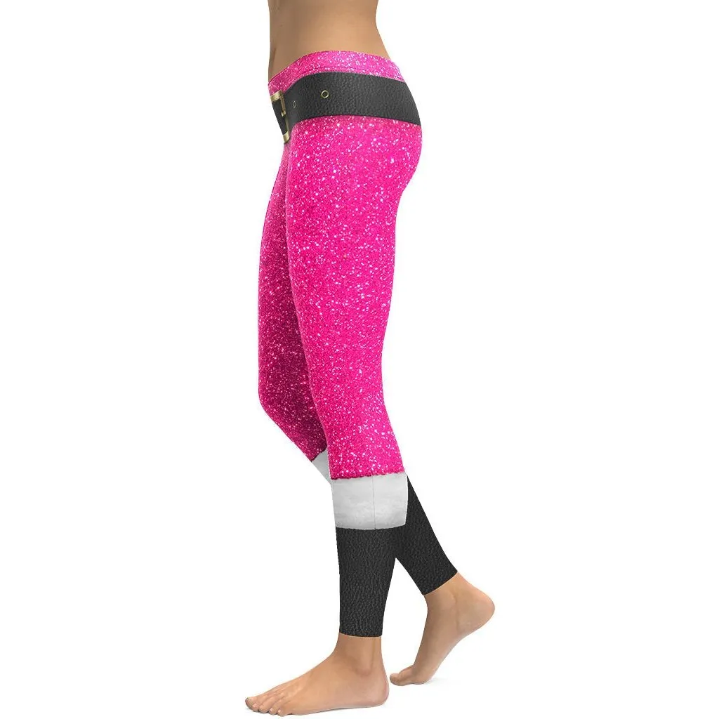 Pink Santa's Outfit Leggings