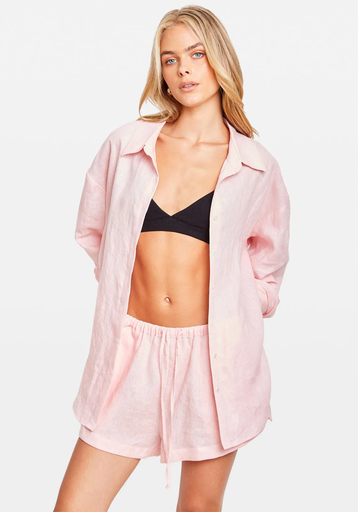 RESORT SHORT PALE PINK