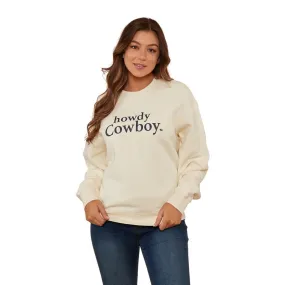 RINGERS WESTERN SECRETS WOMENS CREW OFF WHITE