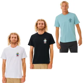 Rip Curl Mens Search Icon Short Sleeve Crew Neck T-Shirt