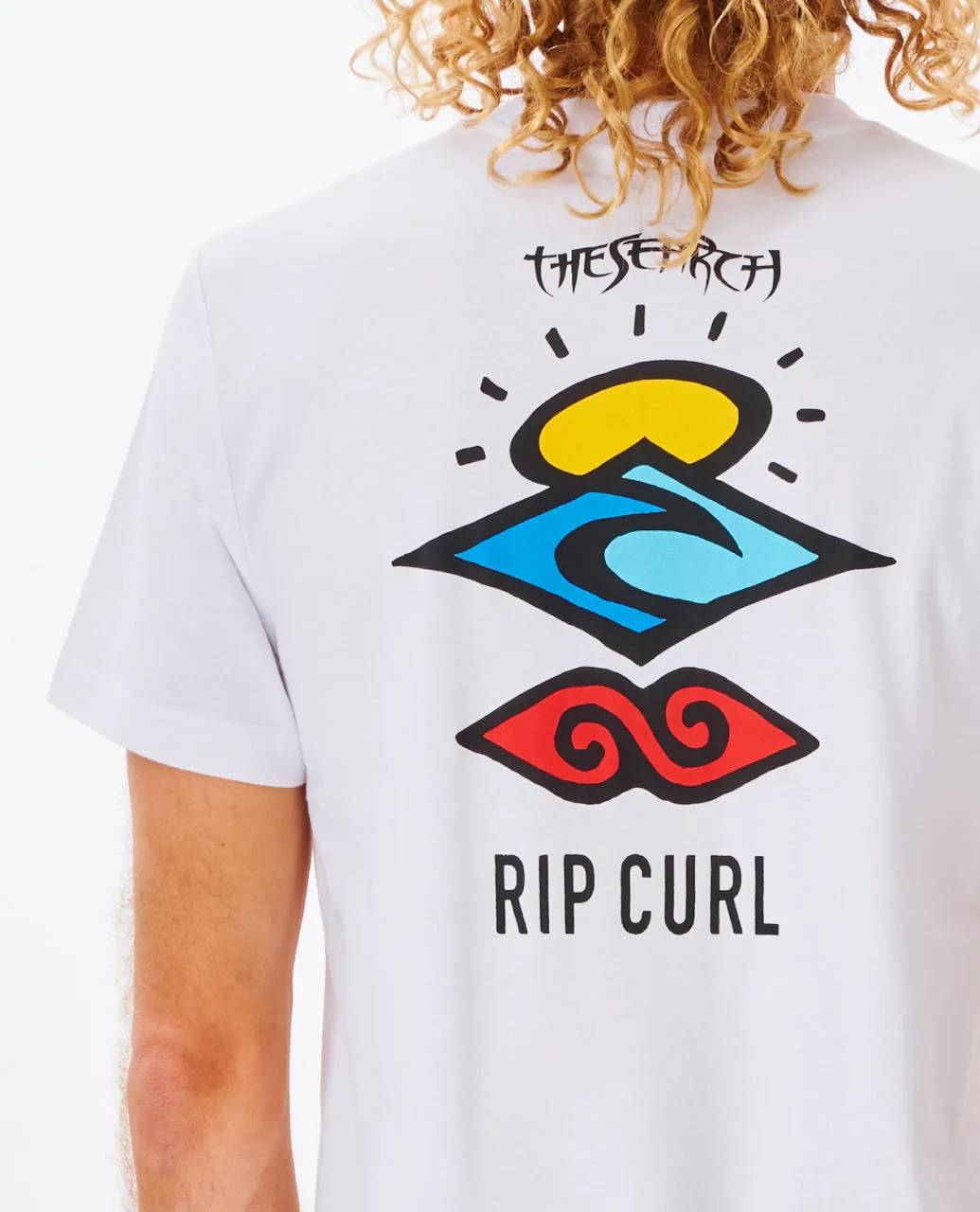 Rip Curl Mens Search Icon Short Sleeve Crew Neck T-Shirt