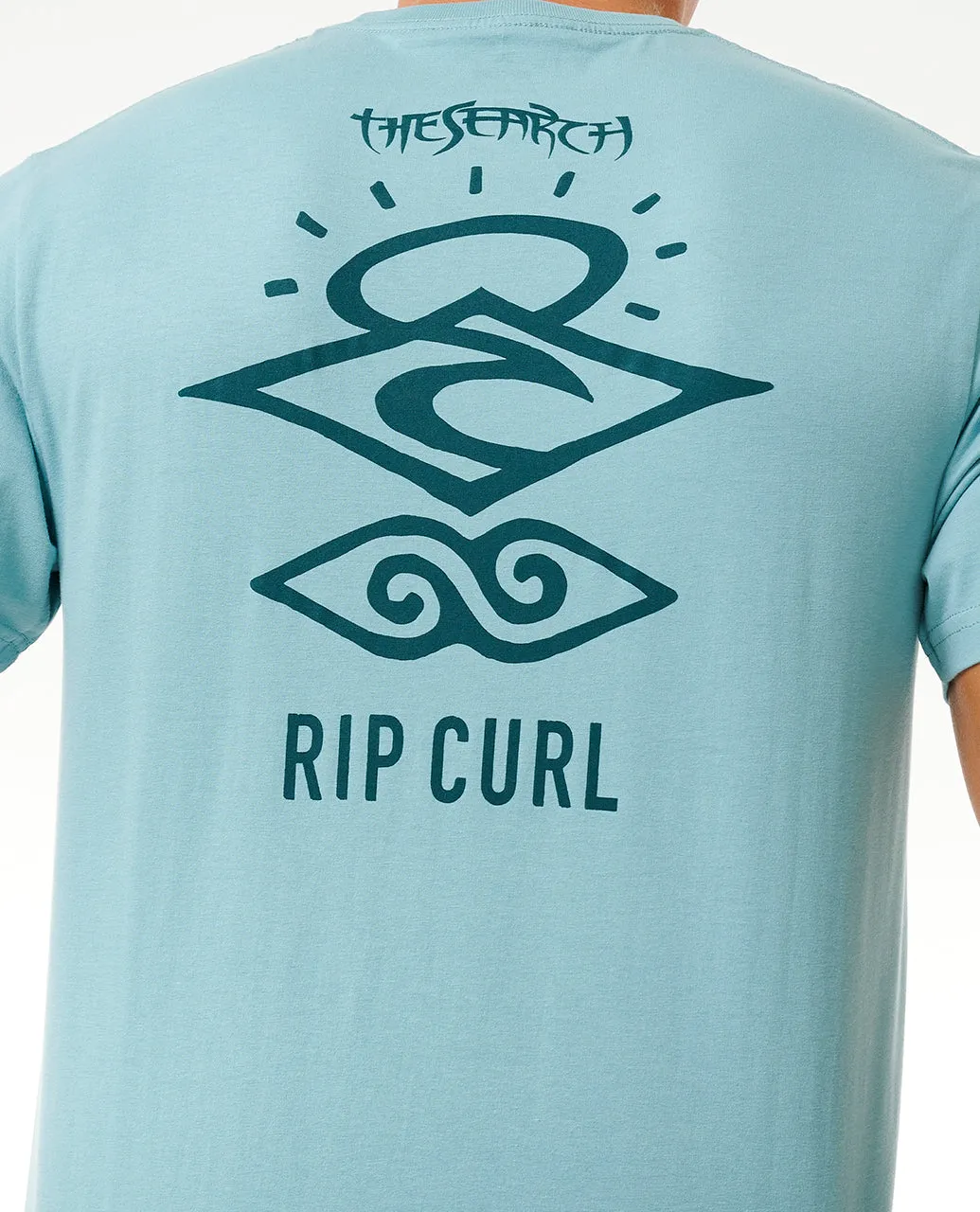 Rip Curl Mens Search Icon Short Sleeve Crew Neck T-Shirt