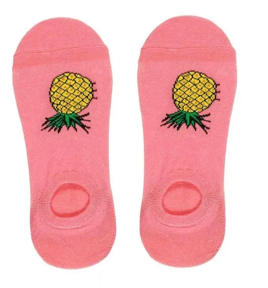 SF316 Pink Pineapple Low Cut Socks