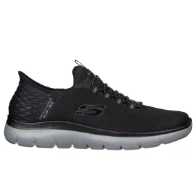 Skechers Men's Summit High Sneakers- Black/ Charcoal