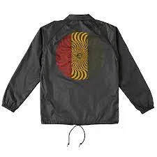 Spitfire Classic Swirl Coaches Jacket Black/Red/Gold