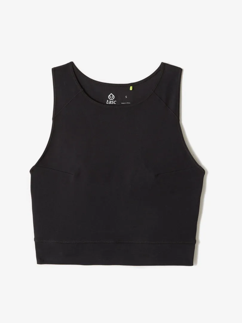 Tasc W Sculptive Crop Tank BLACK