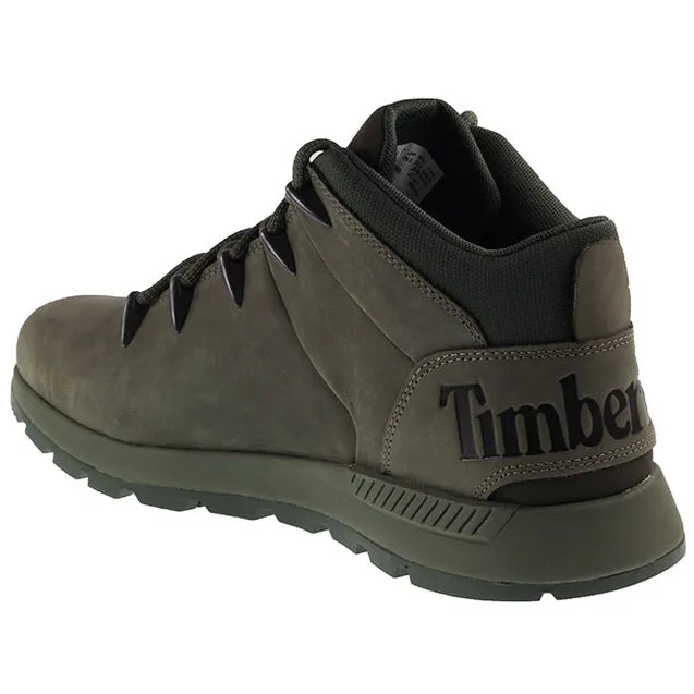 Timberland Boots Mens Sprint Trekker Mid Hiking Boot Dark Green