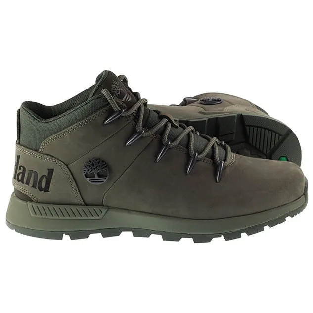Timberland Boots Mens Sprint Trekker Mid Hiking Boot Dark Green