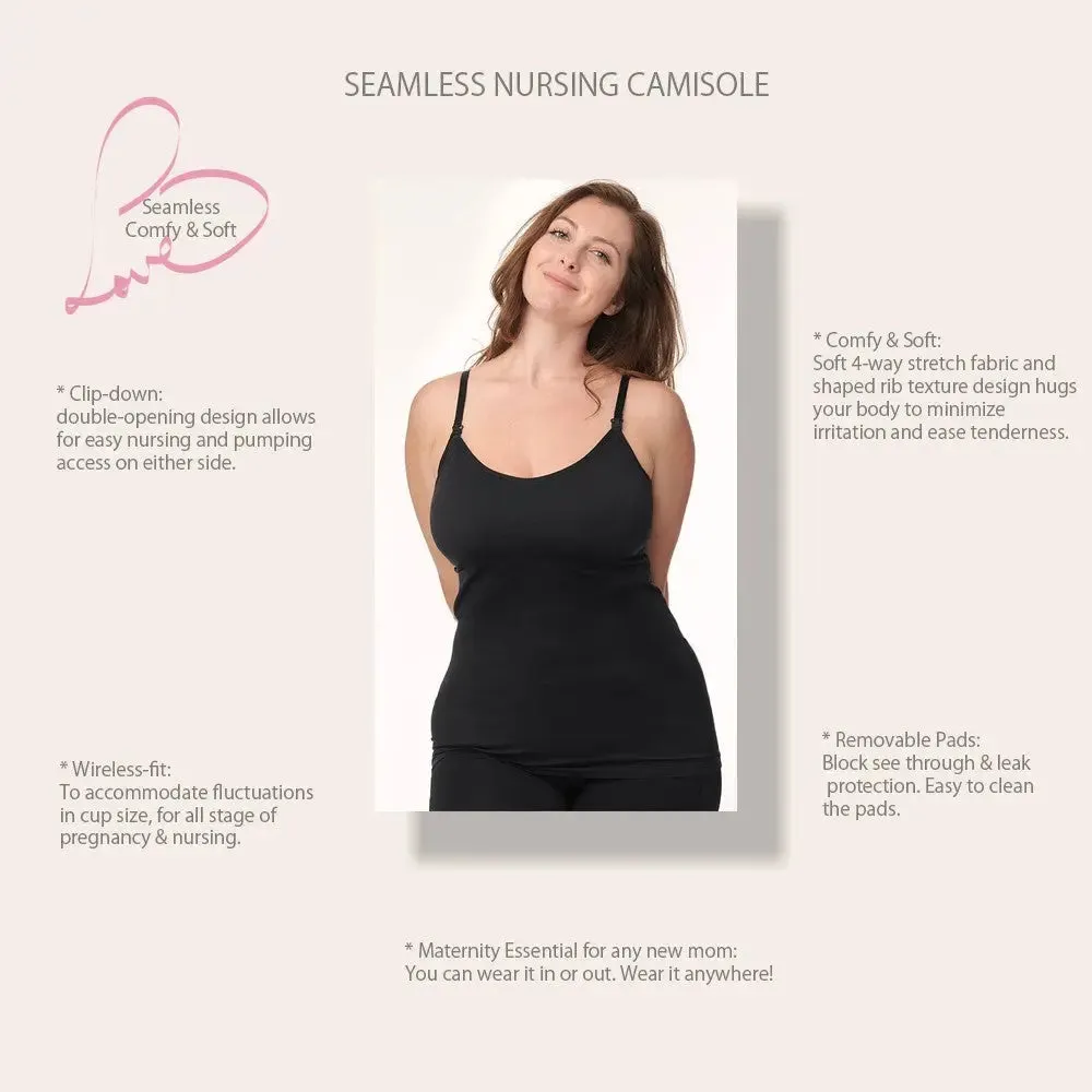 Under Control |Maternity Camisole 3 Pack (Black/Grey/Pink)