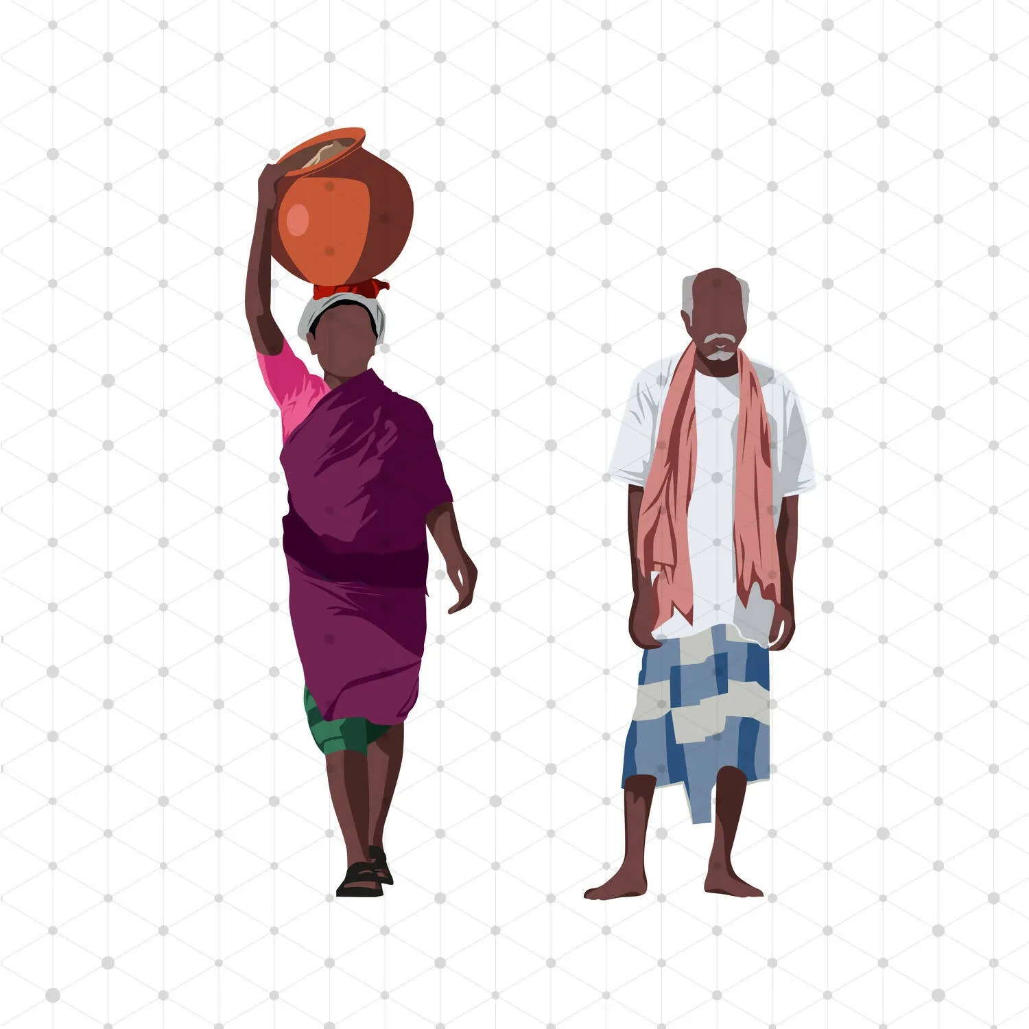 Village People Set (23 Vectors & PNGs)