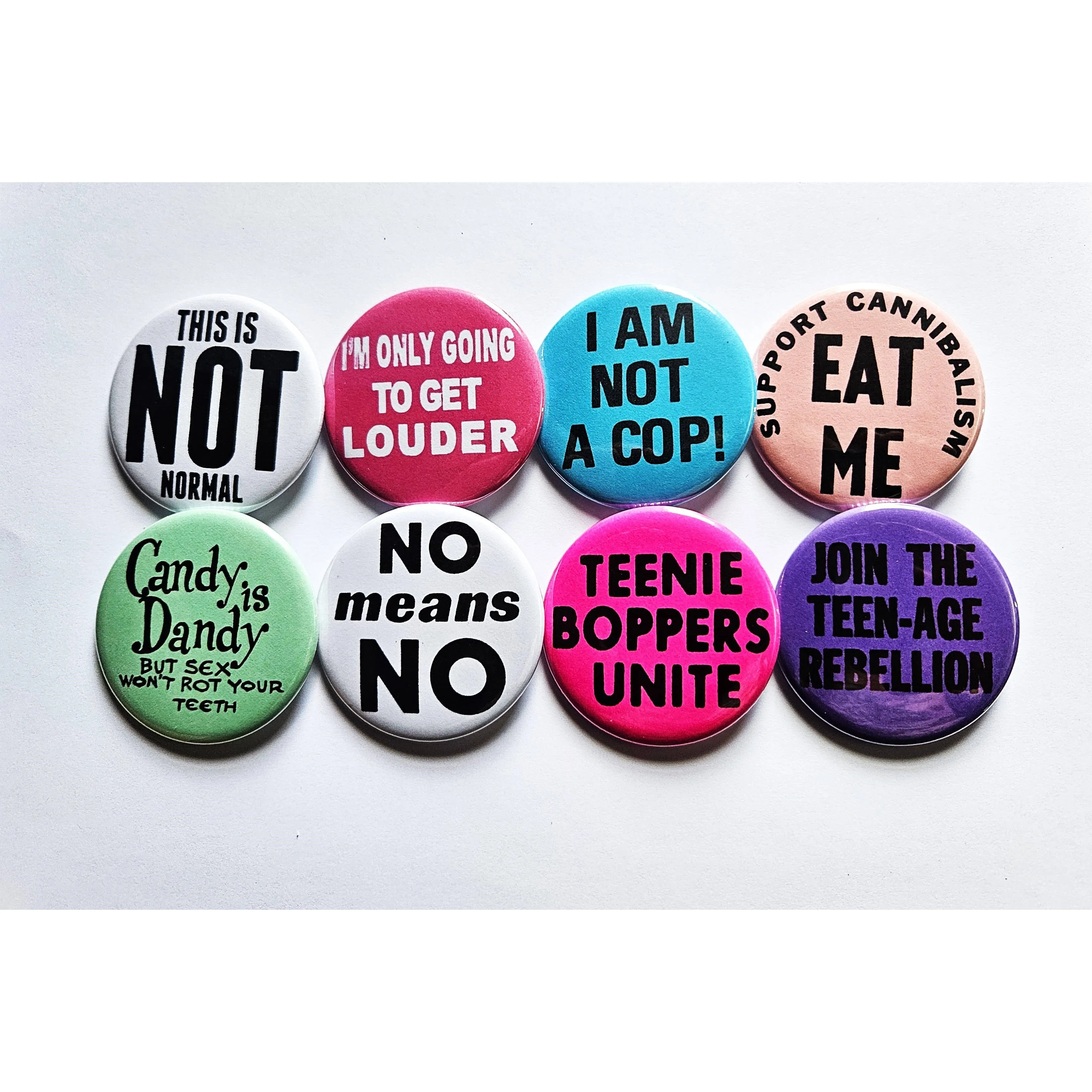Vintage Reproduction Candy is Dandy Small Pinback Button | 1.25" Diameter '60 '70s '80s Retro Pin
