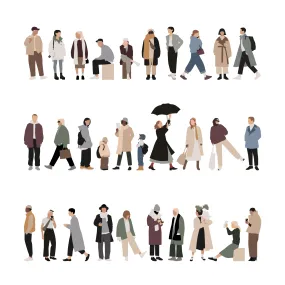 Walking People (30 Objects)