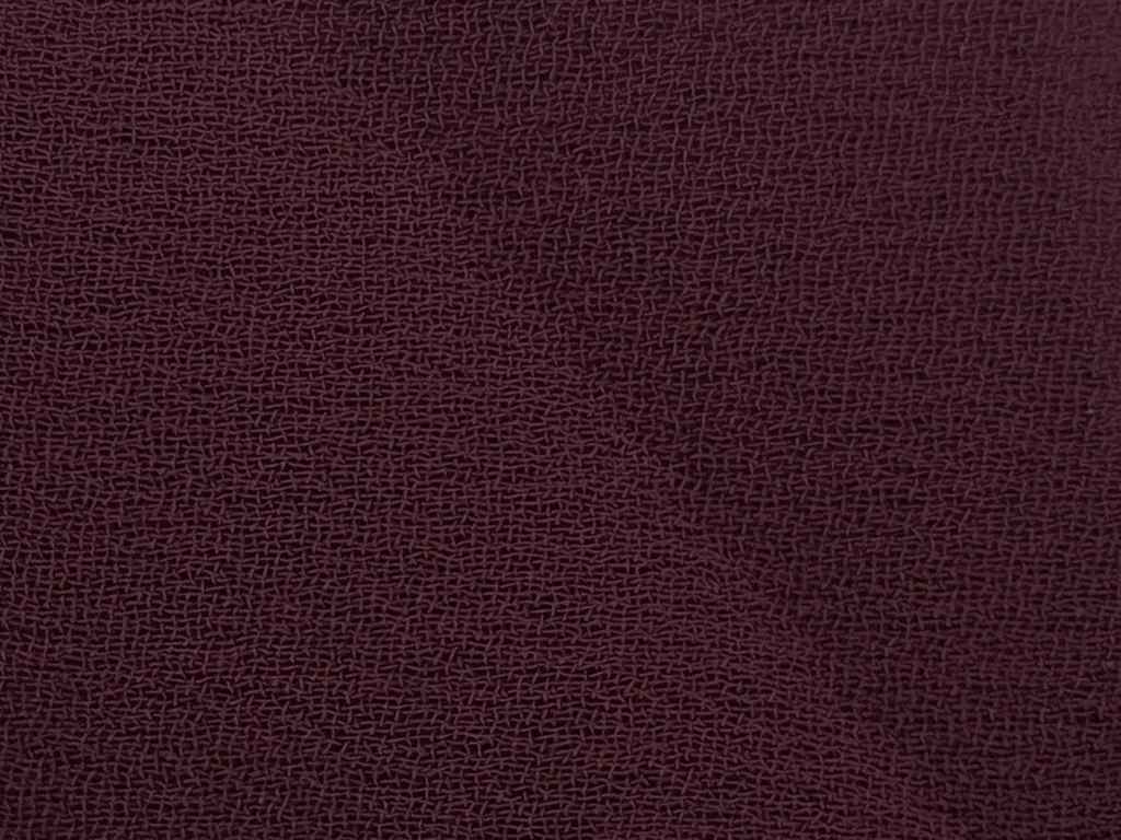 Wine Red Plain 60 Grams Georgette Fabric (Wholesale)