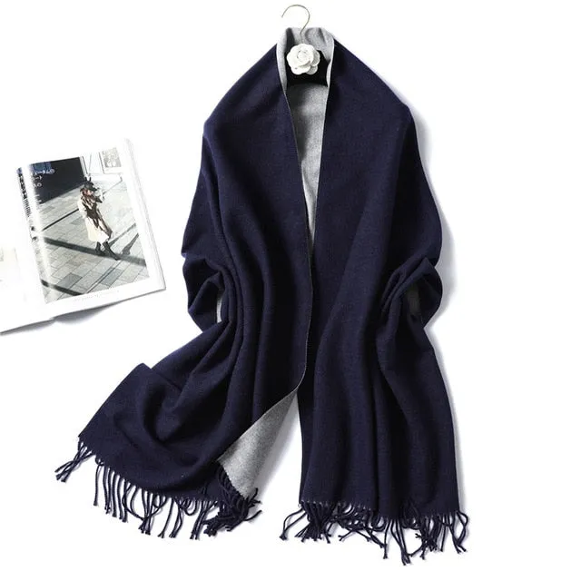Women Winter Cashmere Scarf Women Thick Warm Scarf Shawls