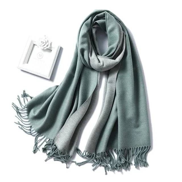 Women Winter Cashmere Scarf Women Thick Warm Scarf Shawls