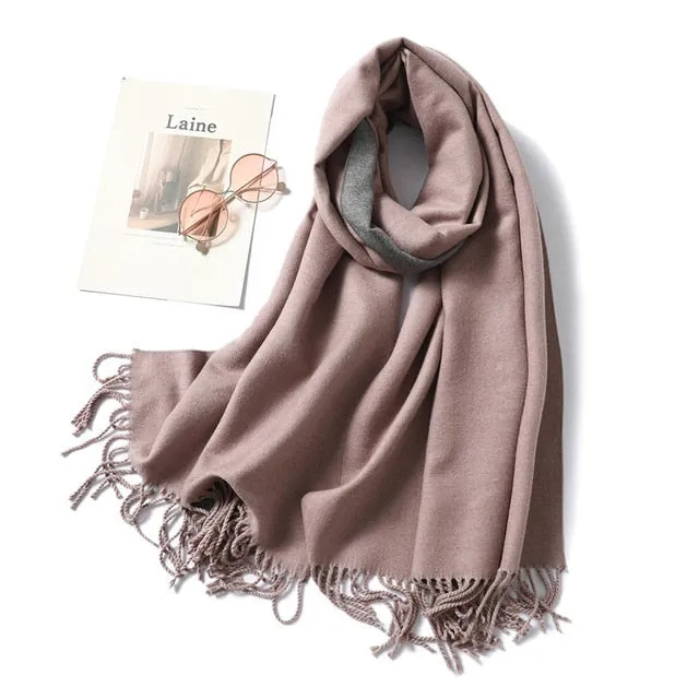 Women Winter Cashmere Scarf Women Thick Warm Scarf Shawls