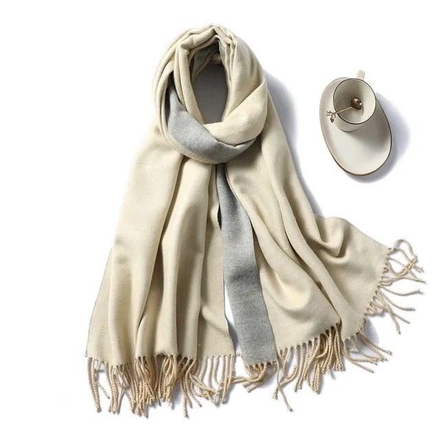Women Winter Cashmere Scarf Women Thick Warm Scarf Shawls
