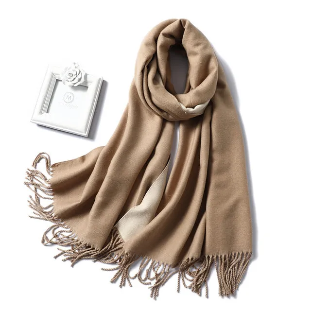 Women Winter Cashmere Scarf Women Thick Warm Scarf Shawls