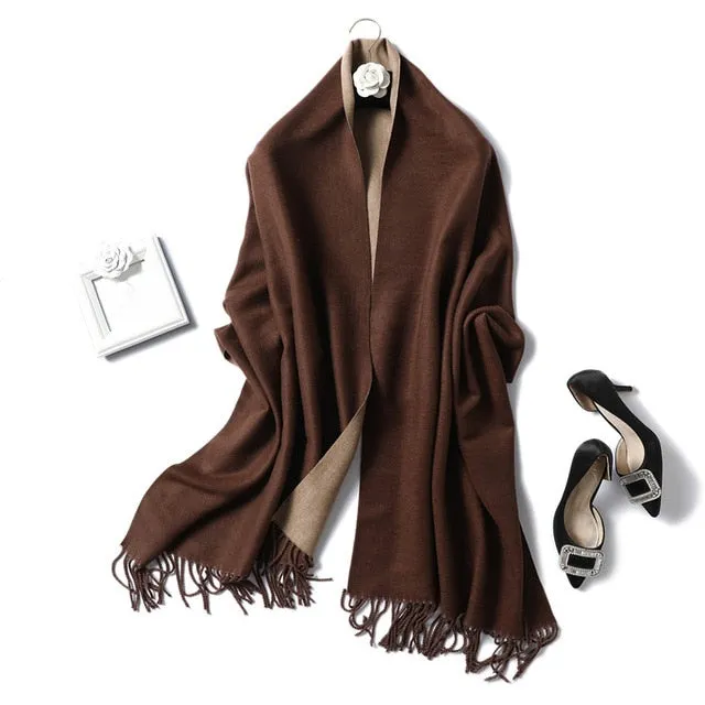 Women Winter Cashmere Scarf Women Thick Warm Scarf Shawls