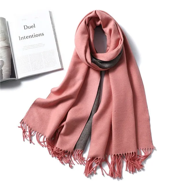 Women Winter Cashmere Scarf Women Thick Warm Scarf Shawls