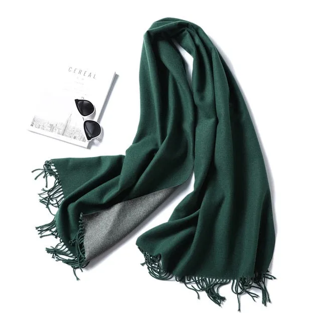 Women Winter Cashmere Scarf Women Thick Warm Scarf Shawls