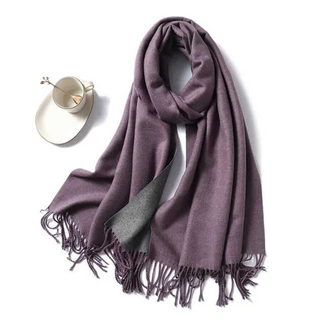 Women Winter Cashmere Scarf Women Thick Warm Scarf Shawls