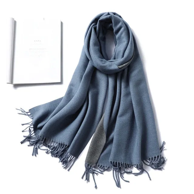 Women Winter Cashmere Scarf Women Thick Warm Scarf Shawls