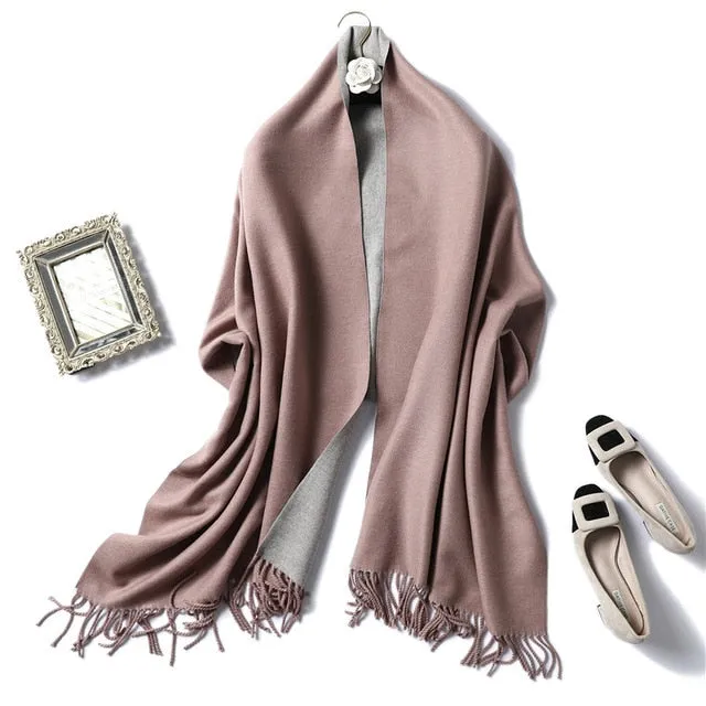 Women Winter Cashmere Scarf Women Thick Warm Scarf Shawls