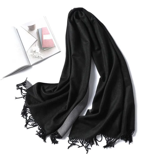 Women Winter Cashmere Scarf Women Thick Warm Scarf Shawls