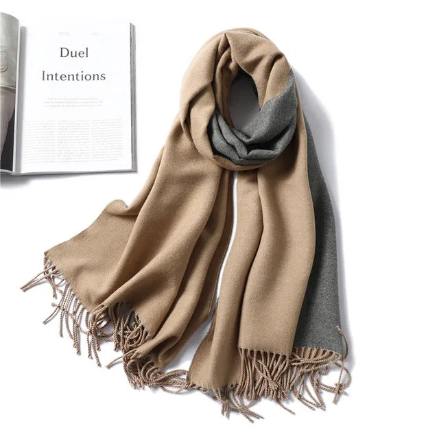 Women Winter Cashmere Scarf Women Thick Warm Scarf Shawls