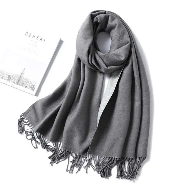 Women Winter Cashmere Scarf Women Thick Warm Scarf Shawls
