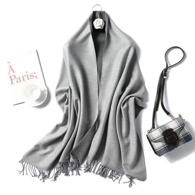 Women Winter Cashmere Scarf Women Thick Warm Scarf Shawls
