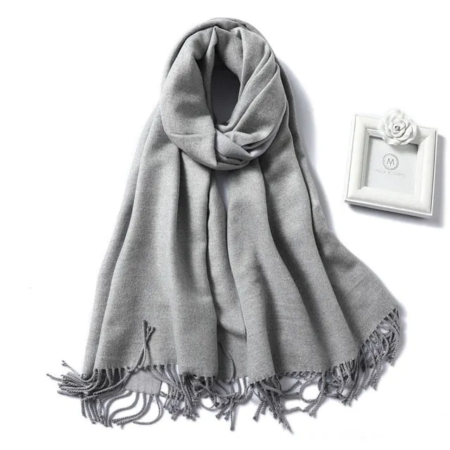 Women Winter Cashmere Scarf Women Thick Warm Scarf Shawls