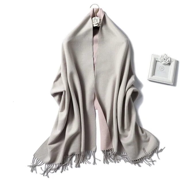 Women Winter Cashmere Scarf Women Thick Warm Scarf Shawls