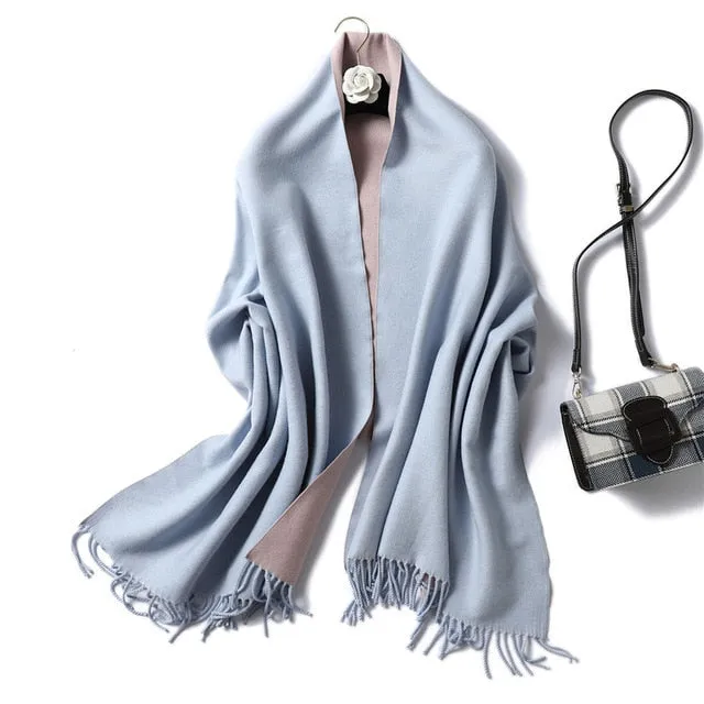 Women Winter Cashmere Scarf Women Thick Warm Scarf Shawls