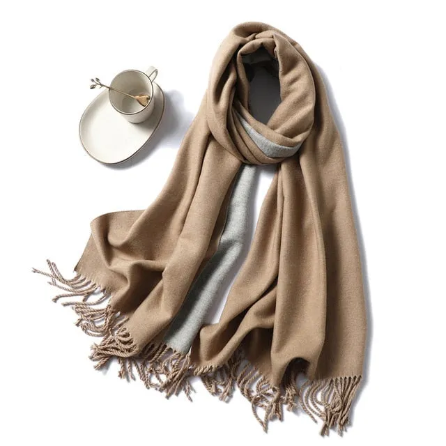 Women Winter Cashmere Scarf Women Thick Warm Scarf Shawls