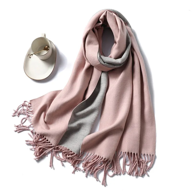 Women Winter Cashmere Scarf Women Thick Warm Scarf Shawls