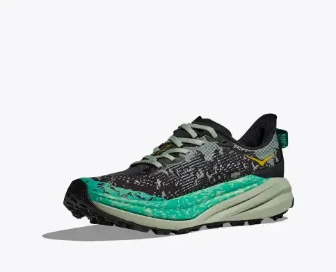 Women's Hoka Speedgoat 6 (Black/Aloe Vera)