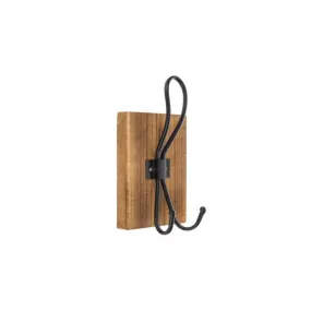 Wood and Wire Wall Hook, Towel Hook, Coat Hook Hangers Wall Mounted