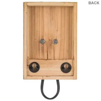 Wood and Wire Wall Hook, Towel Hook, Coat Hook Hangers Wall Mounted